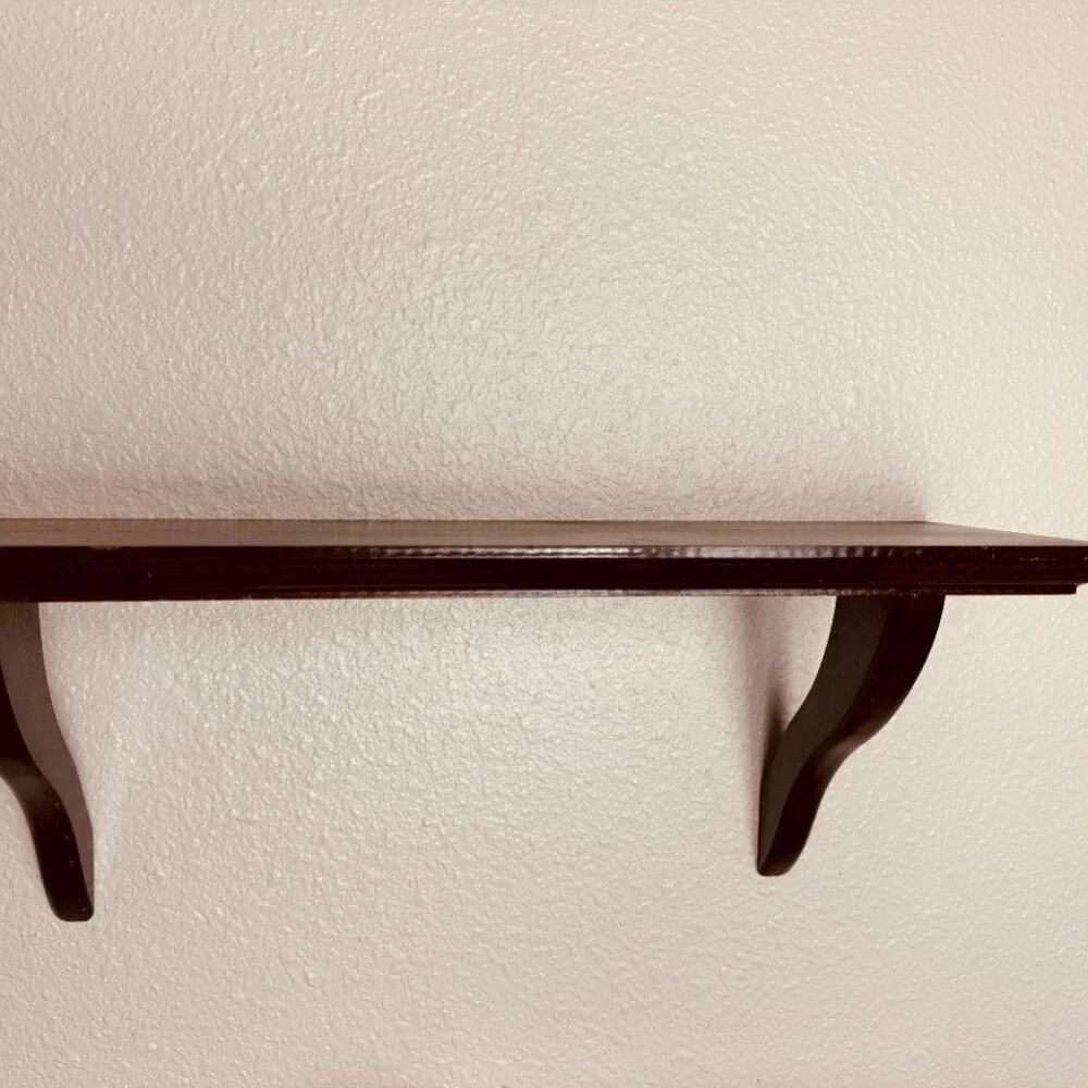 Vintage Set of 3 Wooden Wall Display Shelve